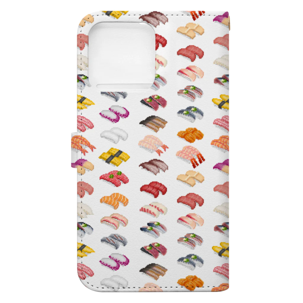 猫と釣り人のSUSHI_1FB Book-Style Smartphone Case :back