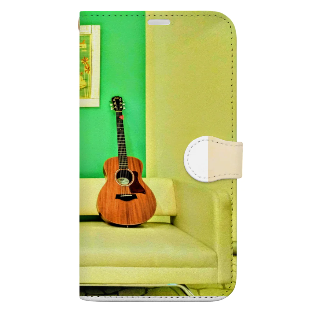 Rock★Star Guitar School 公式Goodsのアコースティックギター Book-Style Smartphone Case