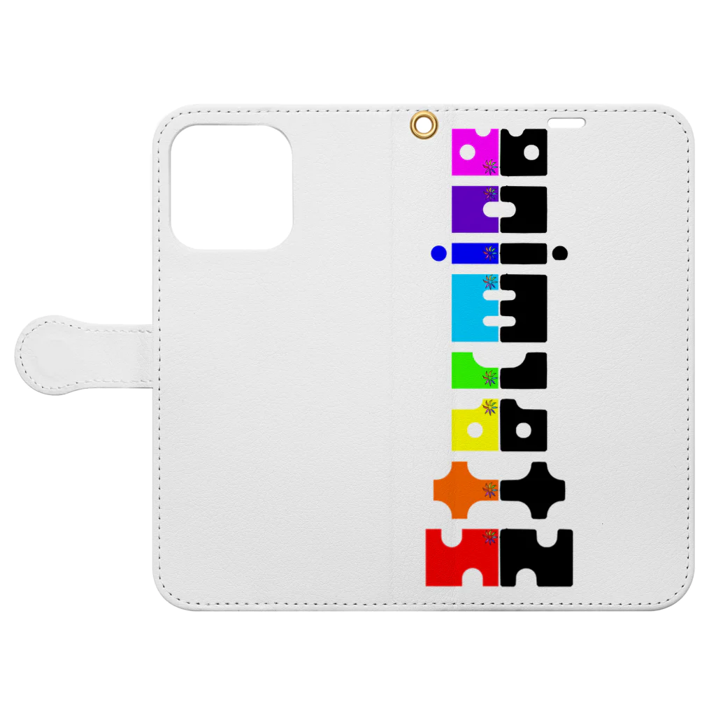 Starmine storeの【Starmine】 KIKORI Neon color mobile case 1 Book-Style Smartphone Case:Opened (outside)