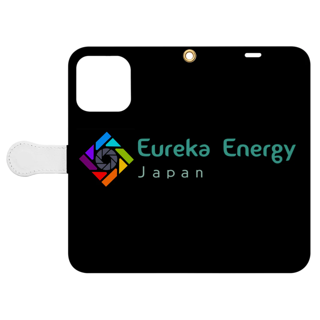 Eureka Energy Japan SuzuriのEureka Energy Japan SIDE COOL 手帳型スマホケースを開いた場合(外側)