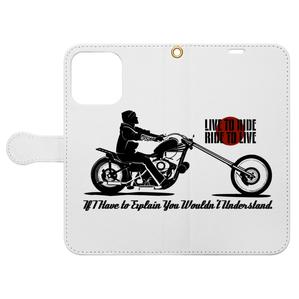 JOKERS FACTORYのCHOPPER Book-Style Smartphone Case:Opened (outside)