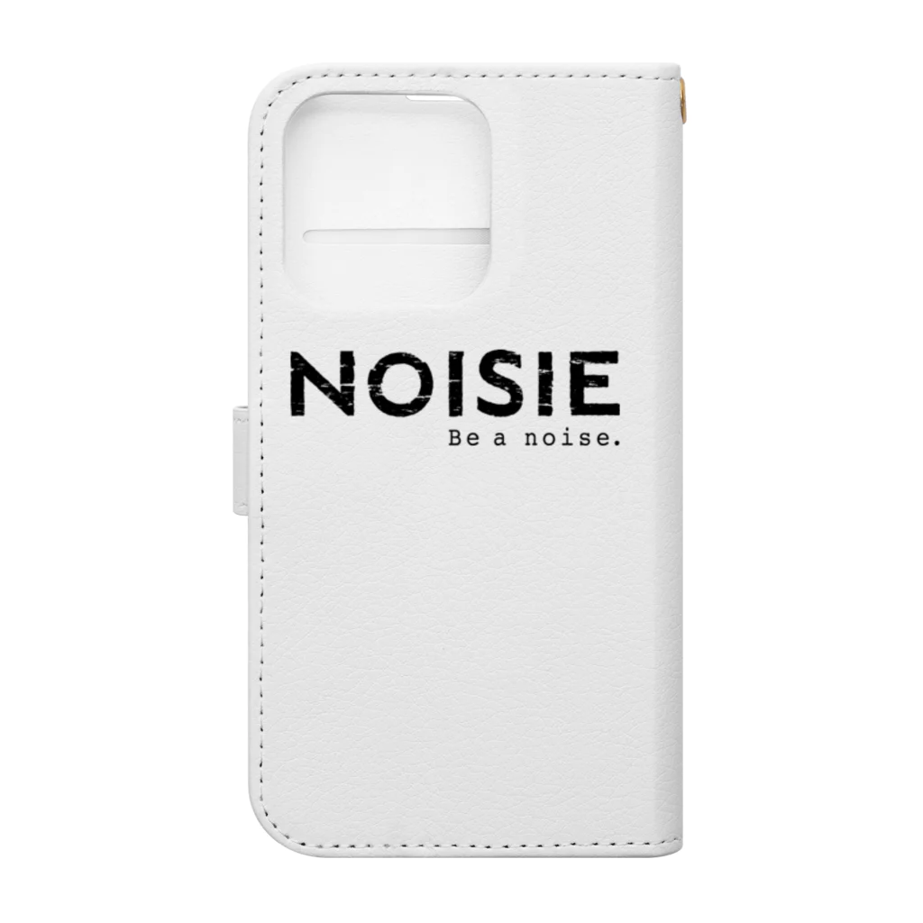 noisie_jpの『NOISIE』BLACKロゴシリーズ Book-Style Smartphone Case :back