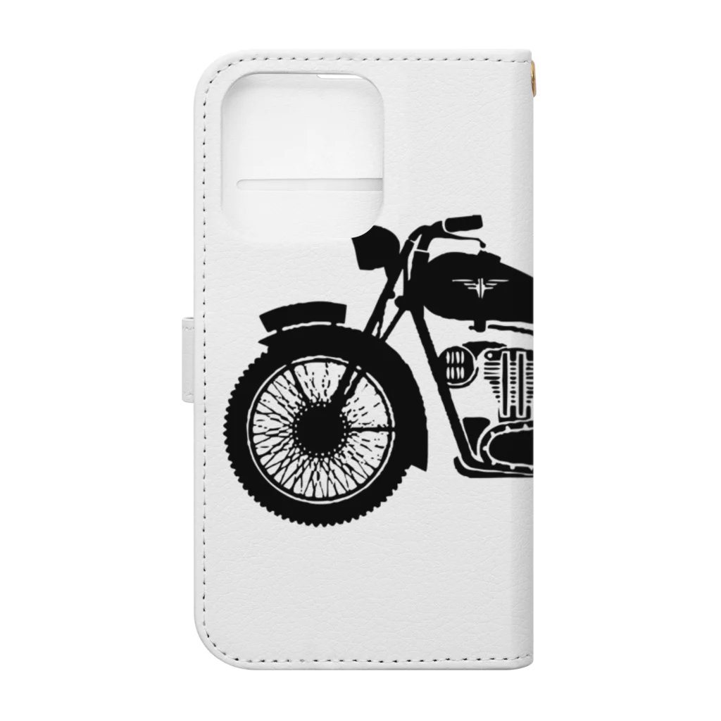 JOKERS FACTORYのVINTAGE MOTORCYCLE CLUB 手帳型スマホケースの裏面