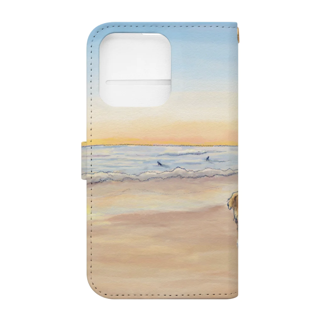 サトウノリコ*のsunrise beach Book-Style Smartphone Case :back