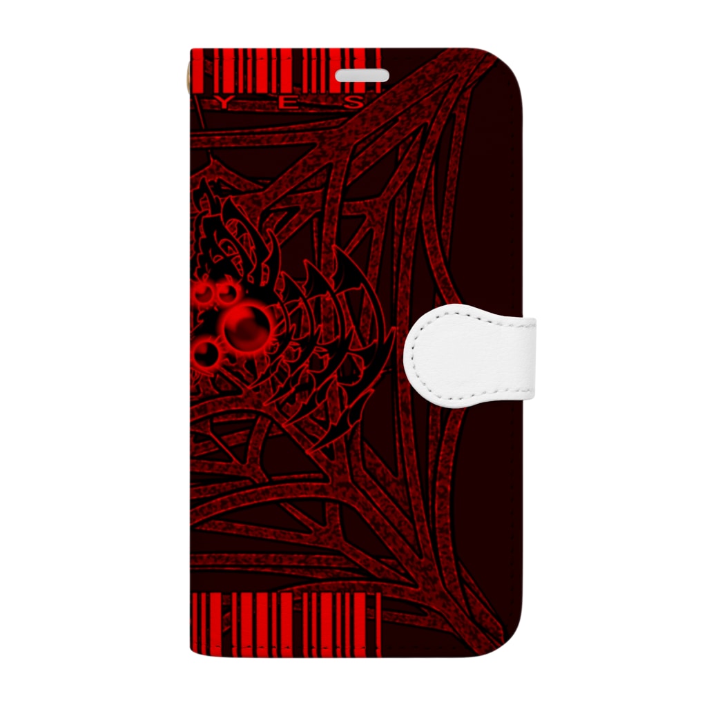 Ａ’ｚｗｏｒｋＳの8-EYES SPIDER RED Book-Style Smartphone Case