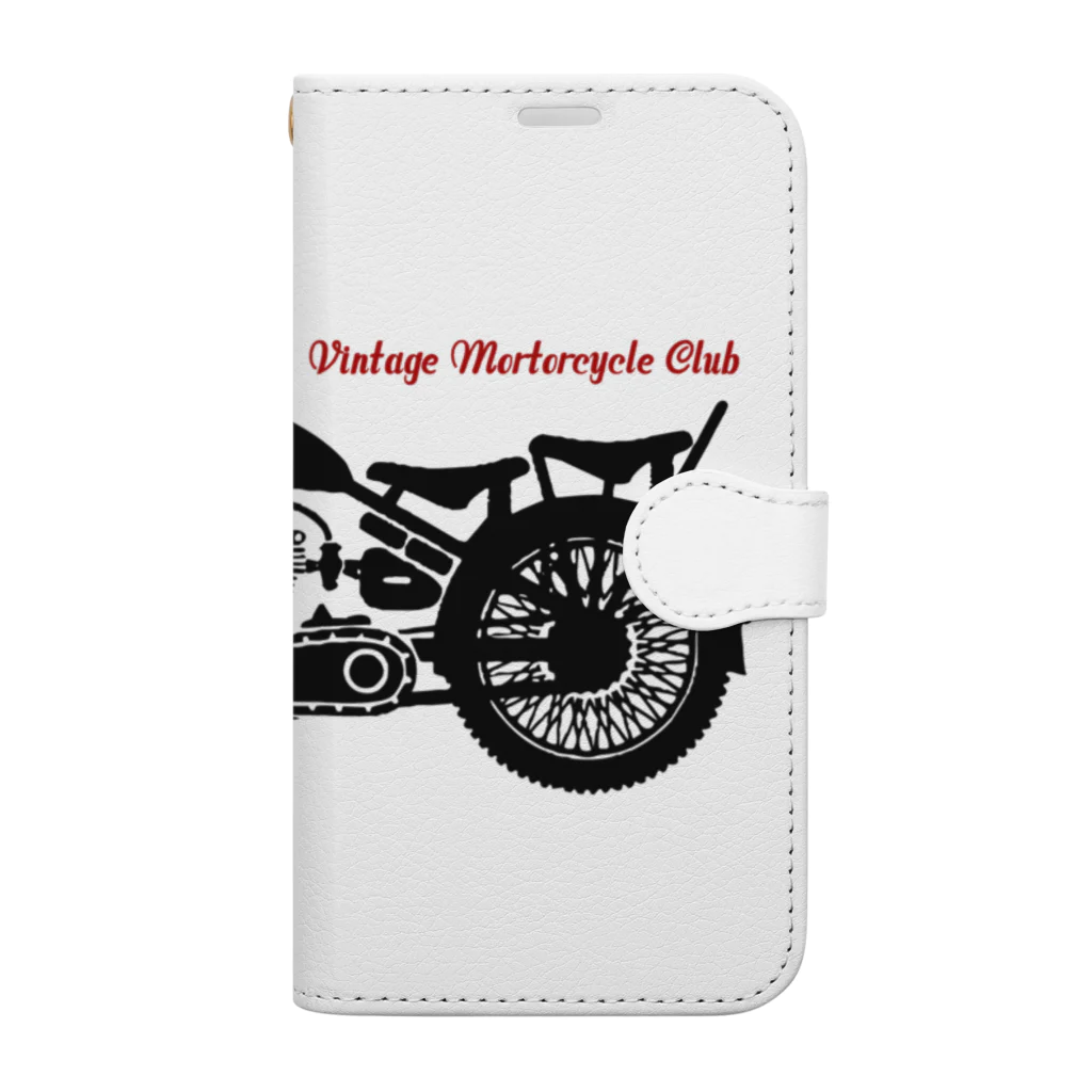 JOKERS FACTORYのVINTAGE MOTORCYCLE CLUB 手帳型スマホケース