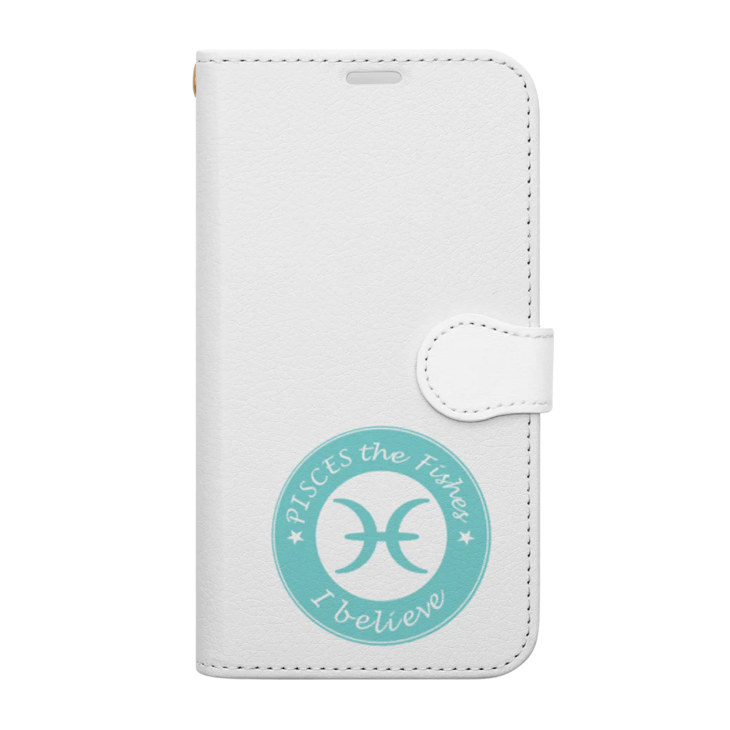 Yuko’ｓ Galleryの12星座キーフレーズ&パワーカラー～うお座～ / 12 zodiac key phrase & power colour - Pisces - Book-Style Smartphone Case