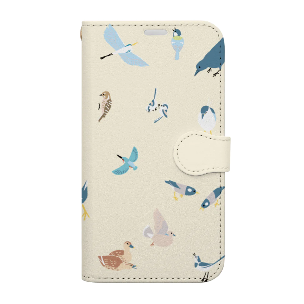 piro piro piccoloのトリミノススメ（カメラが大きい機種用） Book-Style Smartphone Case