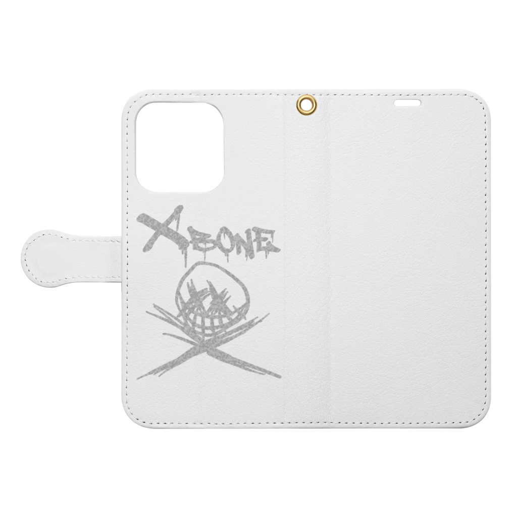 Ａ’ｚｗｏｒｋＳのRAKUGAKIXBONE WHTCAM Book-Style Smartphone Case:Opened (outside)