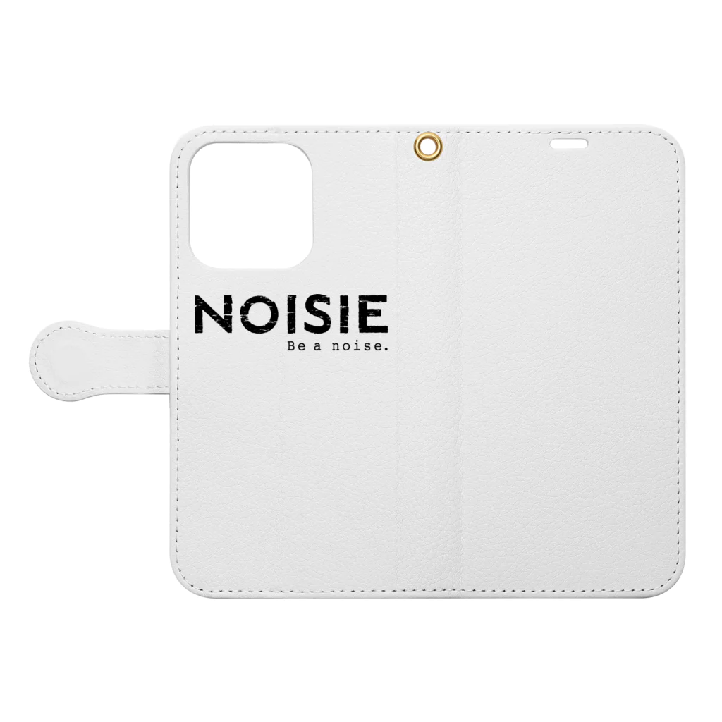 noisie_jpの『NOISIE』BLACKロゴシリーズ Book-Style Smartphone Case:Opened (outside)