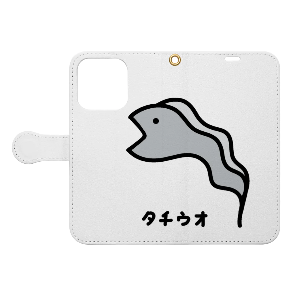 脂身通信Ｚのおさかな♪コスプレ♪タチウオ♪230605 Book-Style Smartphone Case:Opened (outside)