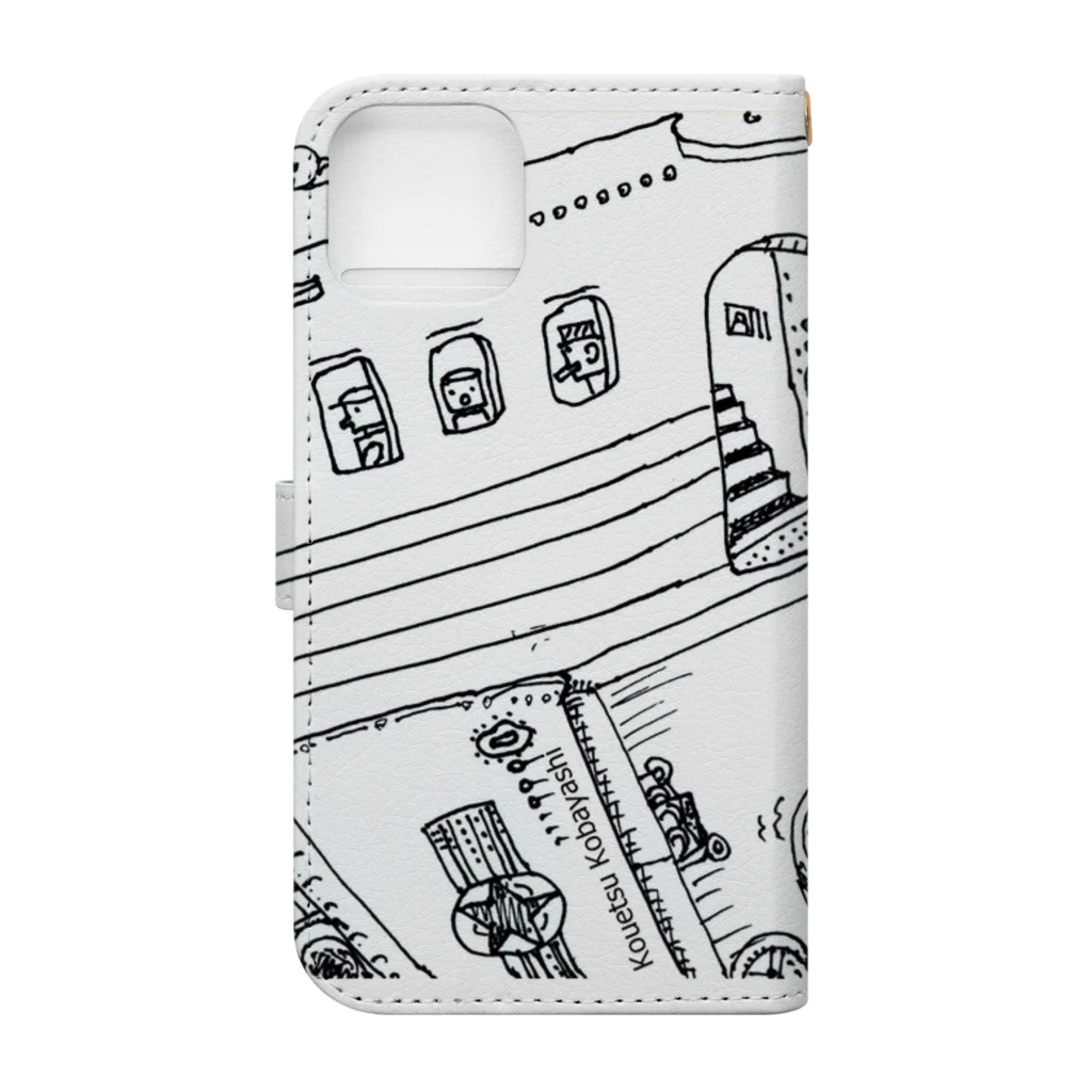 コウエツの出前 Book-Style Smartphone Case :back