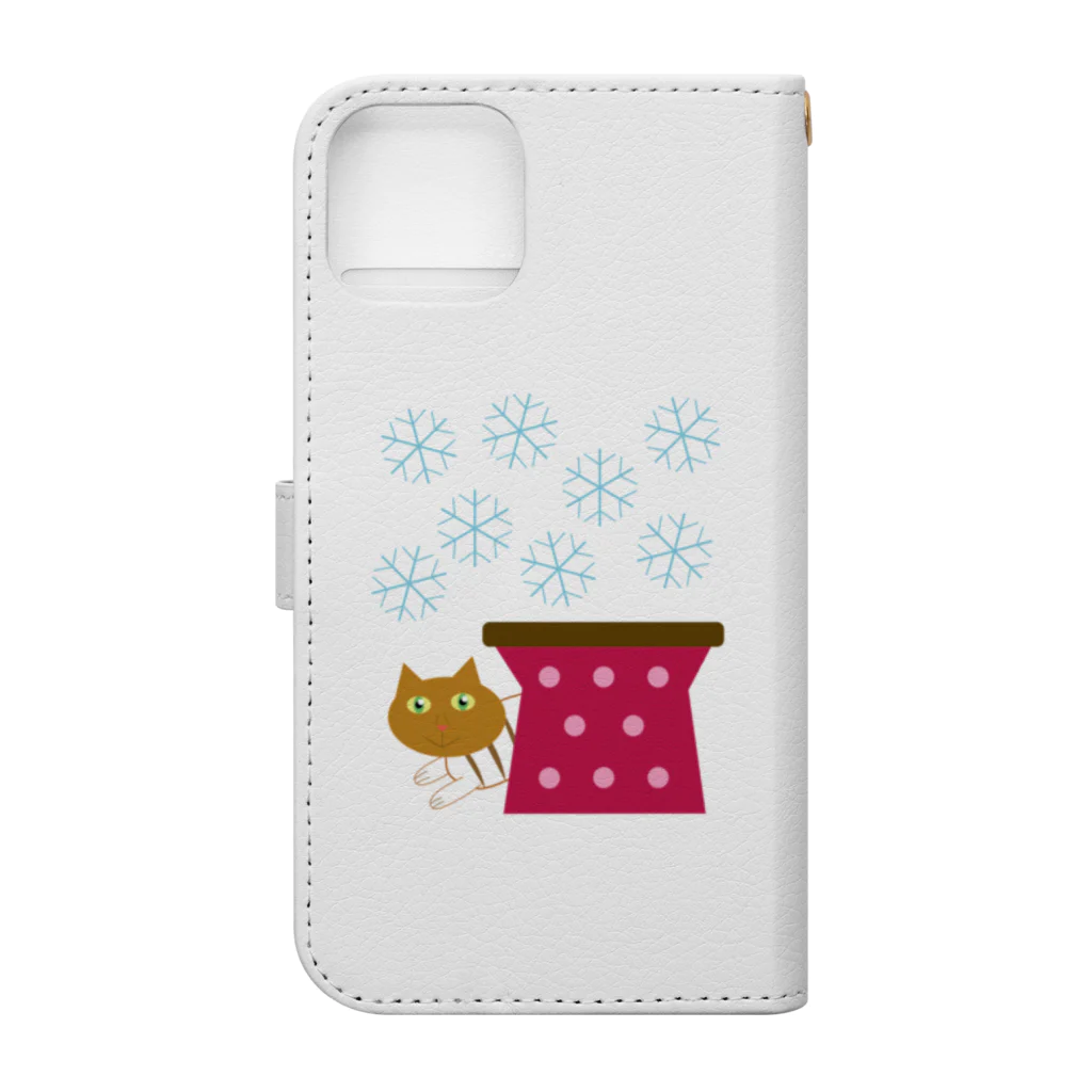 WIP〜WINTERSHOP〜のこたつねこくんシリーズ 手帳型スマホケースの裏面