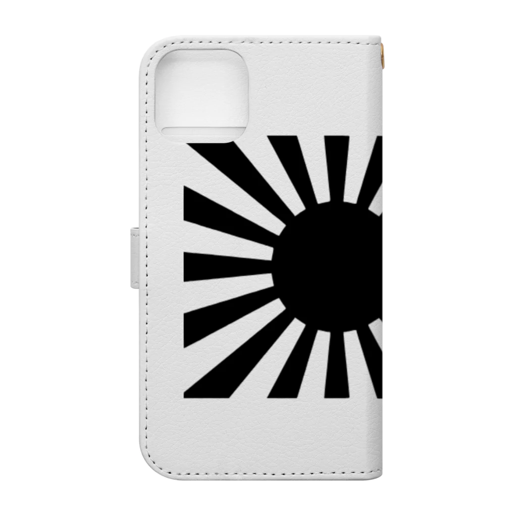 ボルビックチャンネル公式ストアーの旭日旗アイテム Book-Style Smartphone Case :back