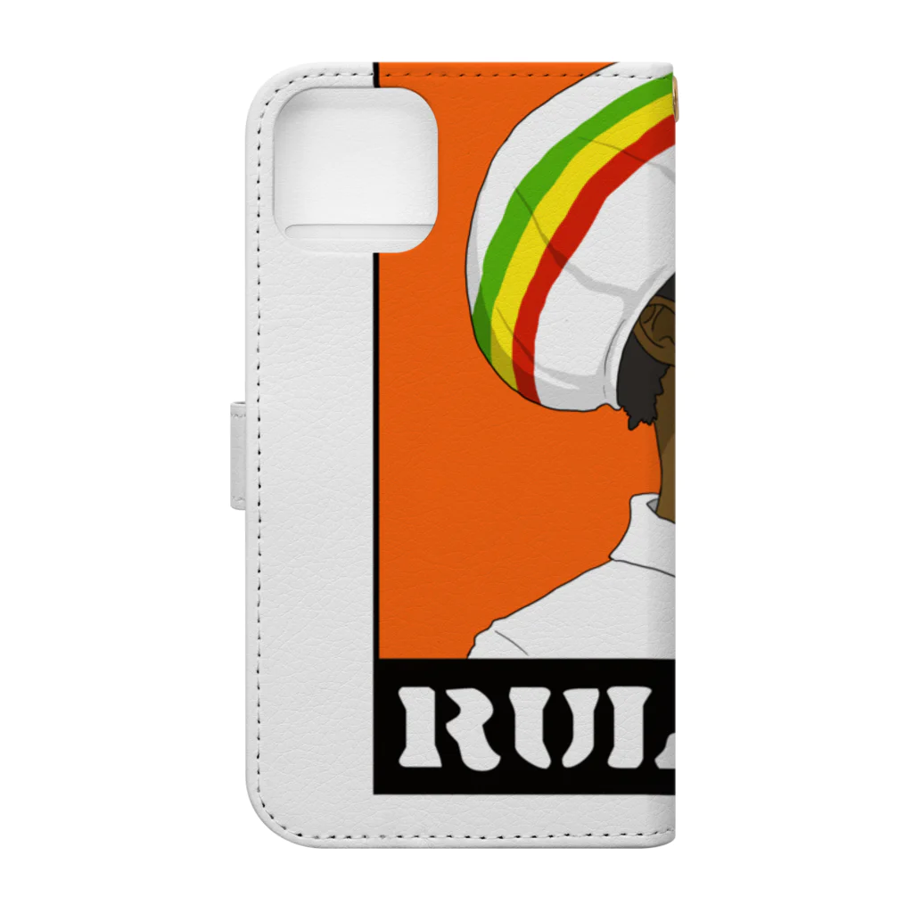 ラスタ小屋のCool Rulers＃006 Book-Style Smartphone Case :back