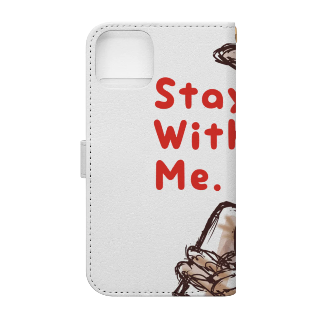 BeachBunnyのうさぎとねこ　Stay With Me Book-Style Smartphone Case :back