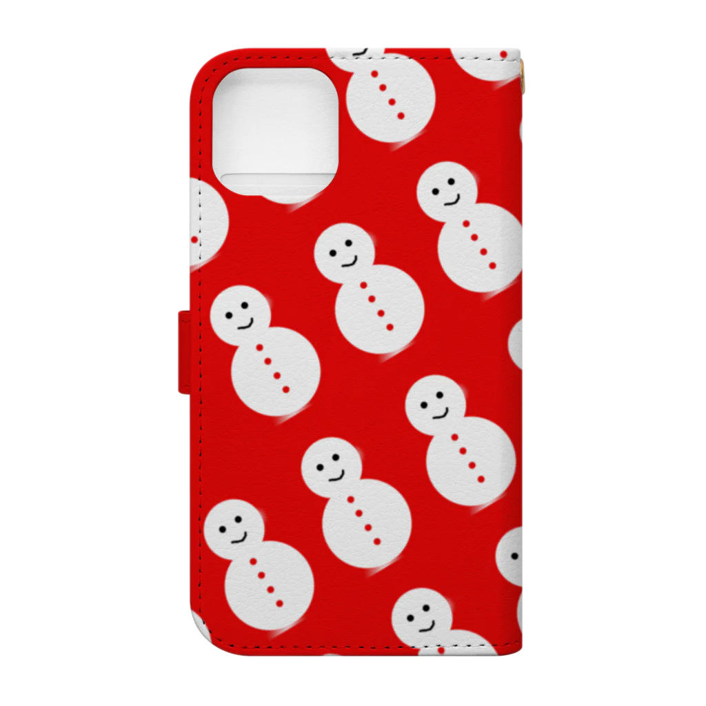 G-HERRINGの昇華　雪ダルマ Book-Style Smartphone Case :back