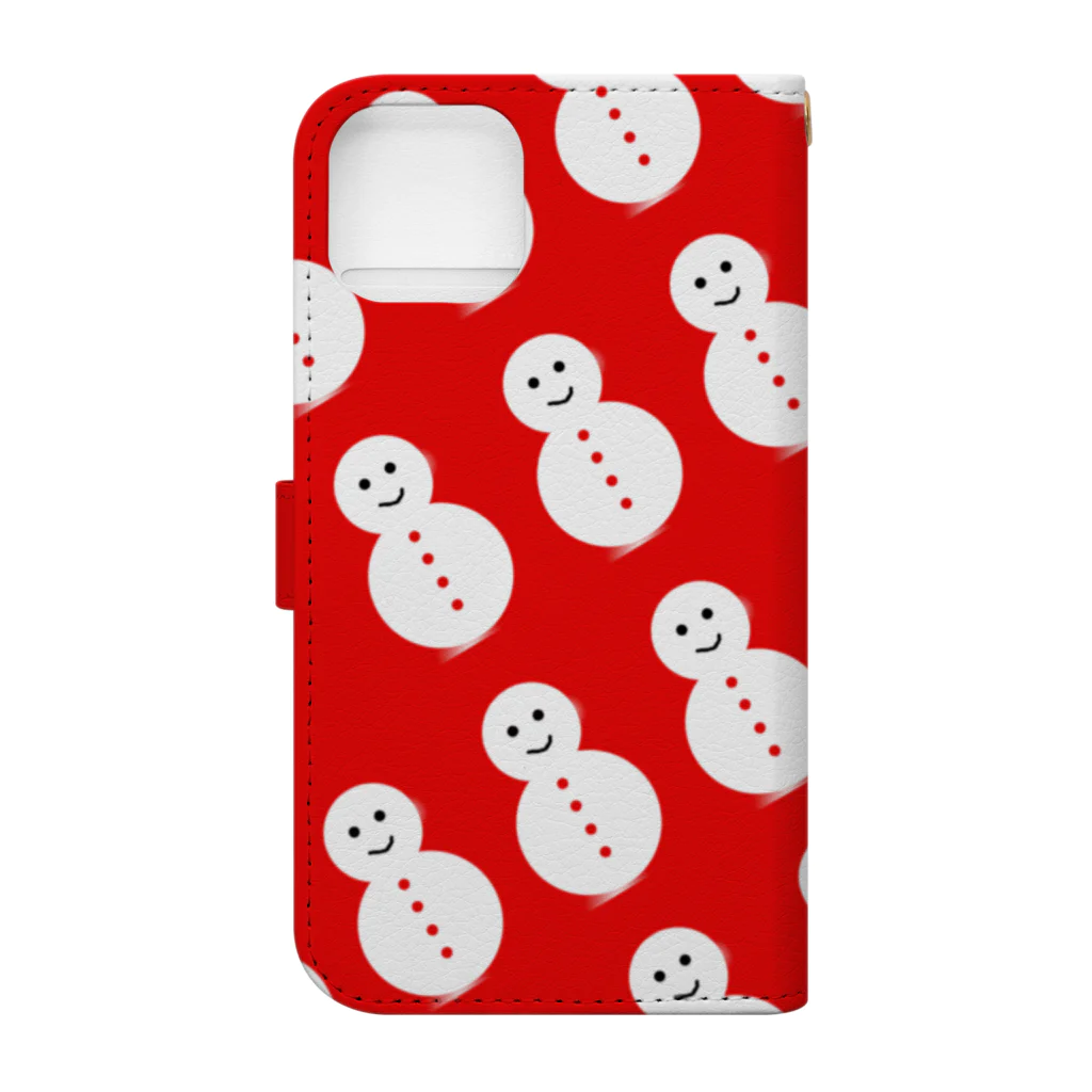 G-HERRINGの兎　雪ダルマ Book-Style Smartphone Case :back