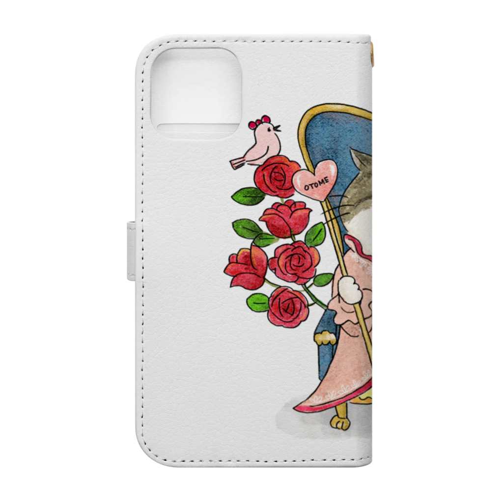 exotic＊otomeのクイーン★をとめ Book-Style Smartphone Case :back