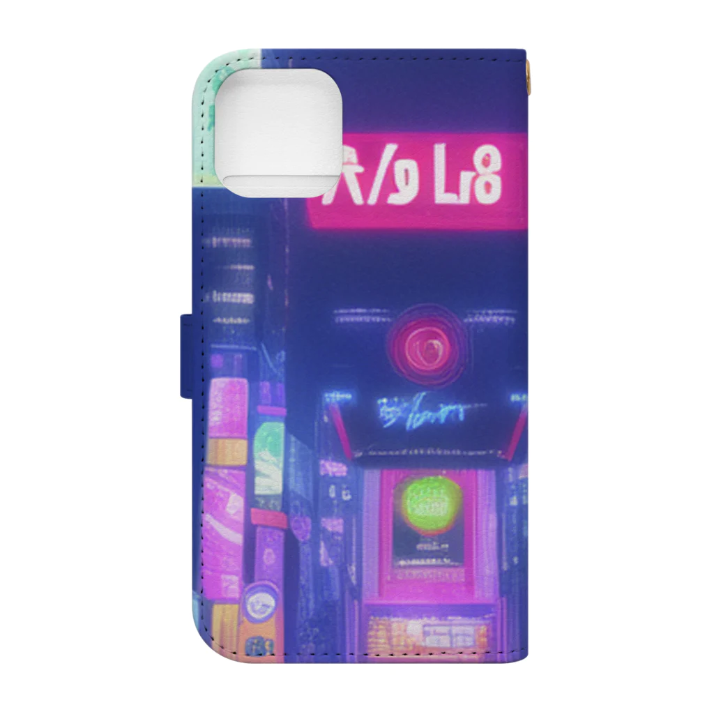 T・ＦＯＸの電脳渋谷ガール Book-Style Smartphone Case :back