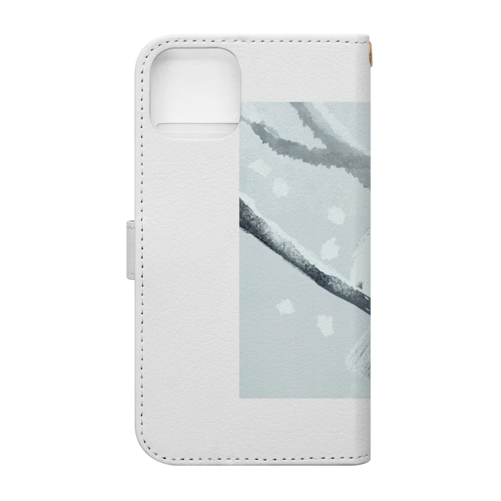 翡翠アキラの雪の天使 Book-Style Smartphone Case :back