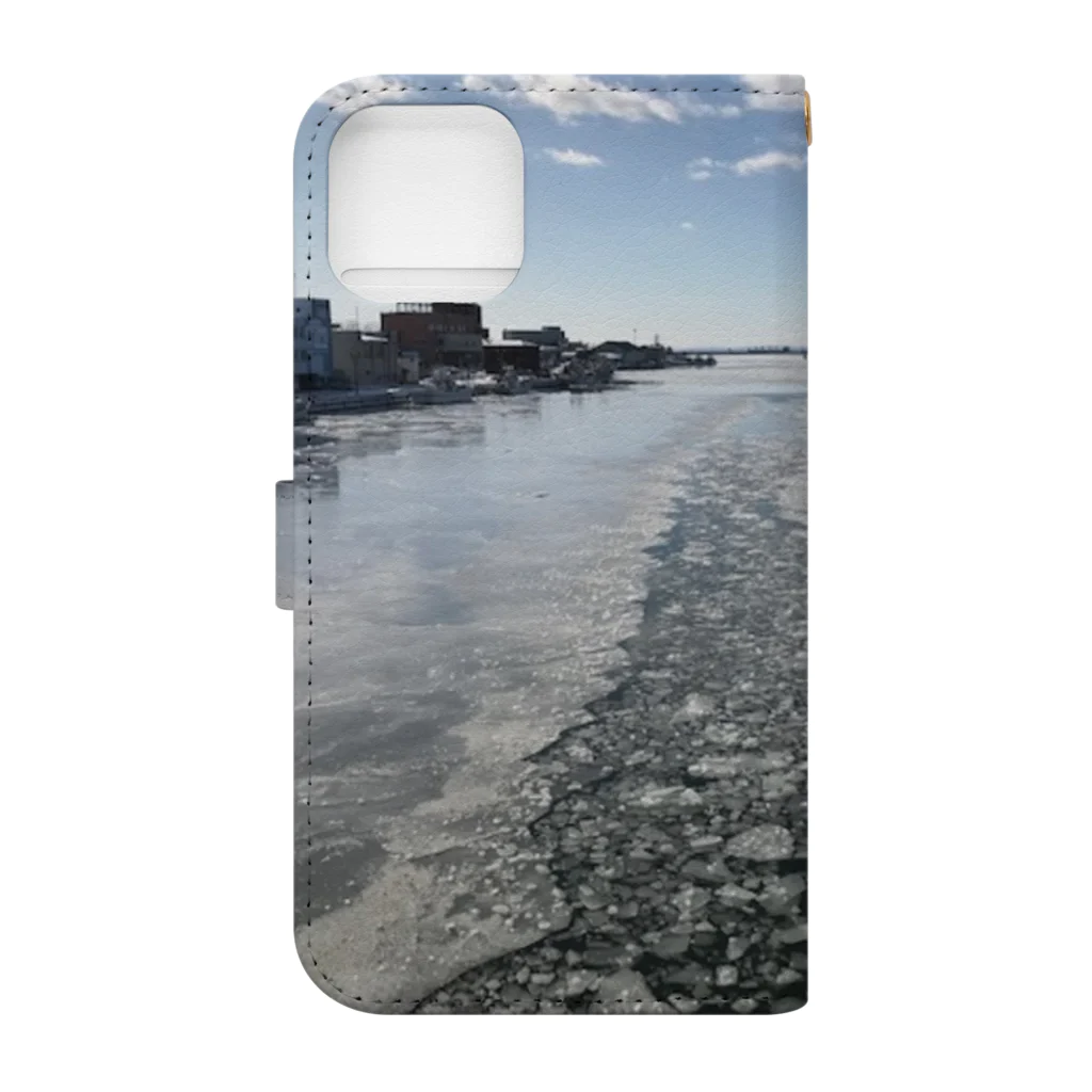 空屋　sorayakusakaの201902111352001　漁船の足跡 Book-Style Smartphone Case :back