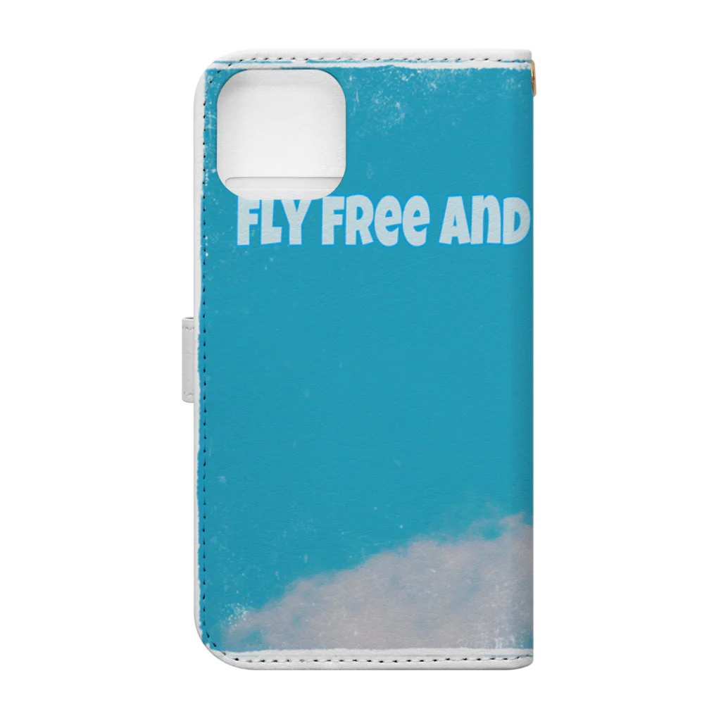 KEITOのFly free and high. 手帳型スマホケースの裏面