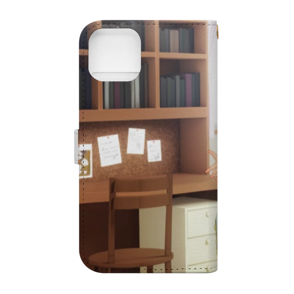 SAKUPRO_公式ストアの摺上ゆの7 Book-Style Smartphone Case :back