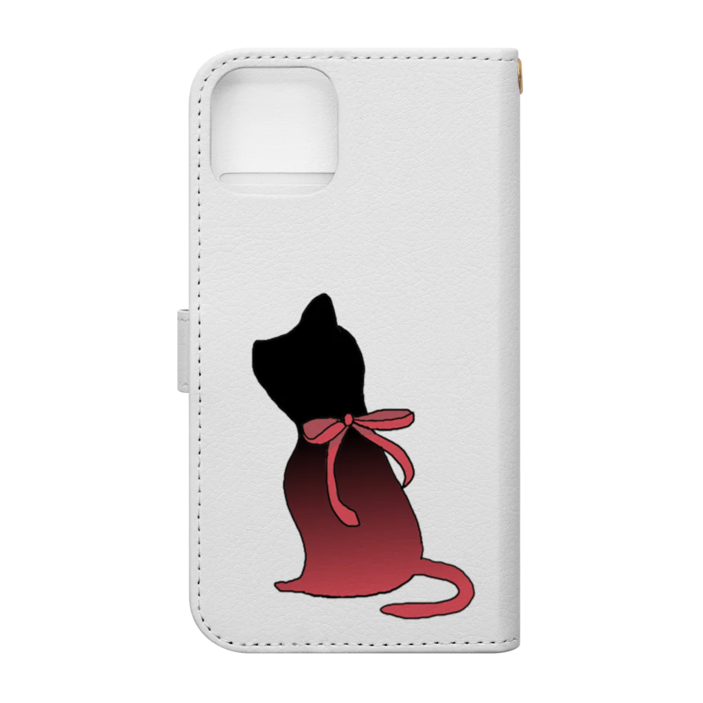 usagi-cuteの2.22ニャー Book-Style Smartphone Case :back