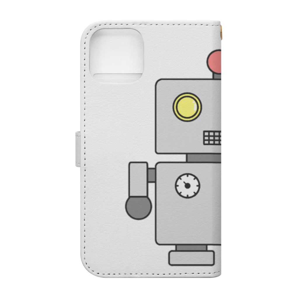 CUTOY MEMORY -可愛いおもちゃの思い出-のロボットくん Book-Style Smartphone Case :back