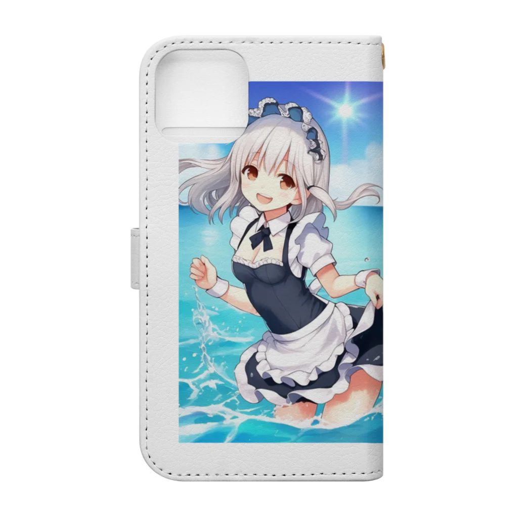 orubotの夏好き子３【一点限り】 Book-Style Smartphone Case :back