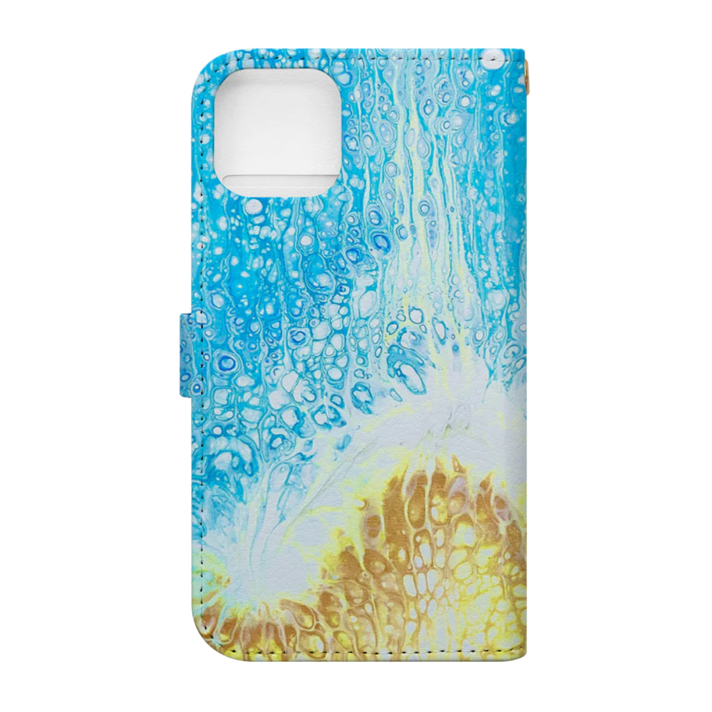 Noriyuki_Kiuchiの煌めく海岸🏖 Book-Style Smartphone Case :back