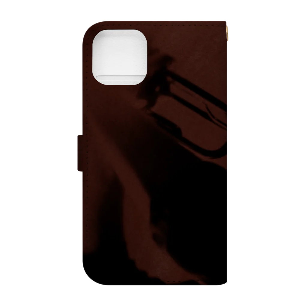 Japanolofi_RecordsのJapanolofi Records 9th Release mahogany tone Goods Book-Style Smartphone Case :back