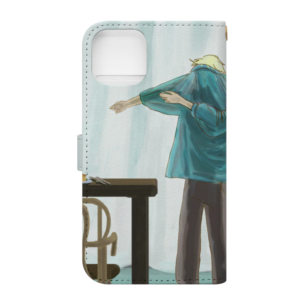 Japanolofi_RecordsのJapanolofi Records 12th Release Sugar Goods Book-Style Smartphone Case :back