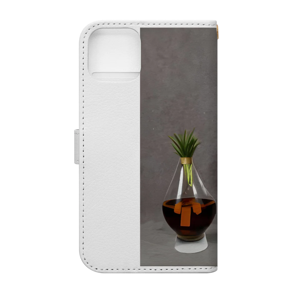 Alacarteのアートなお酒 Book-Style Smartphone Case :back
