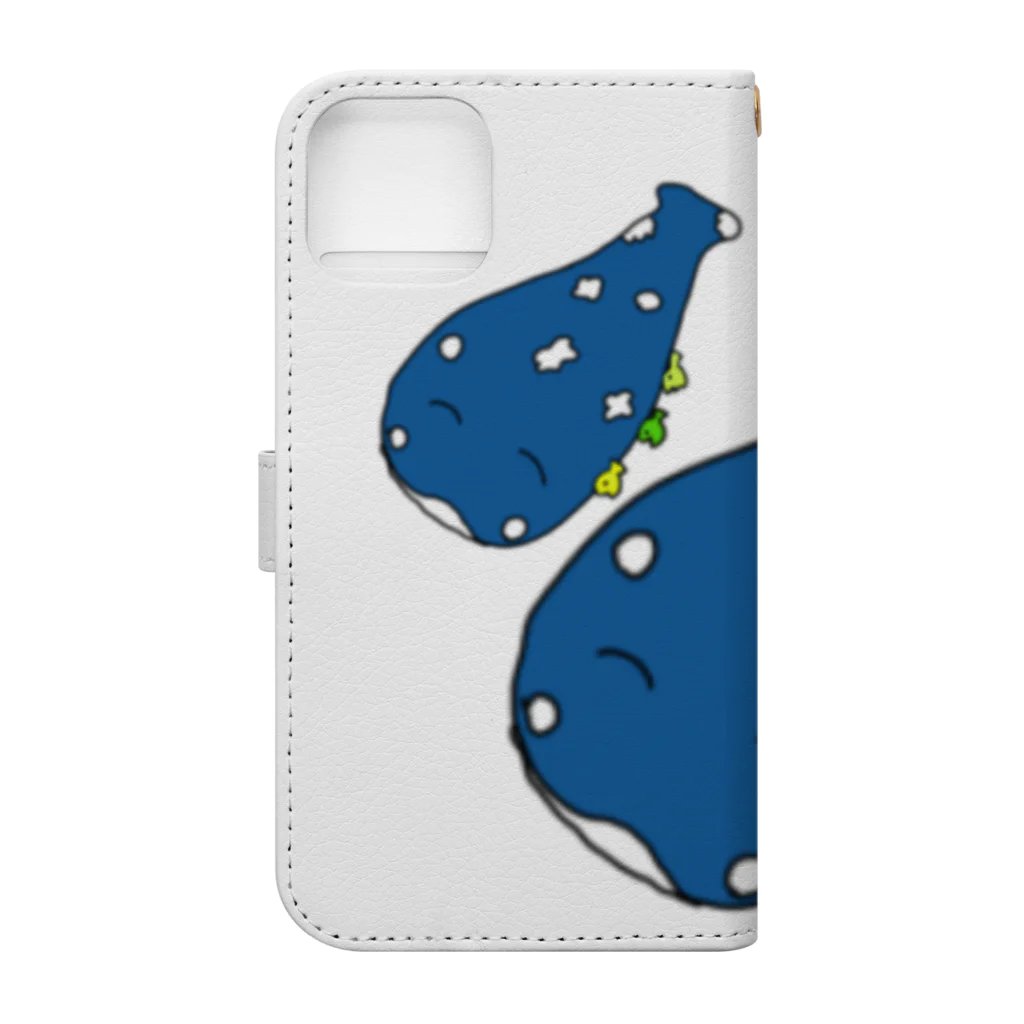 ウホウホゴリラクダのべぇさん親子 Book-Style Smartphone Case :back