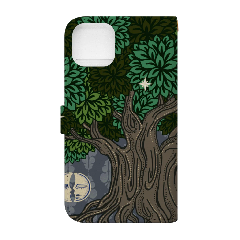 Art by herocca のTHE TREE art by herocca  Book-Style Smartphone Case :back
