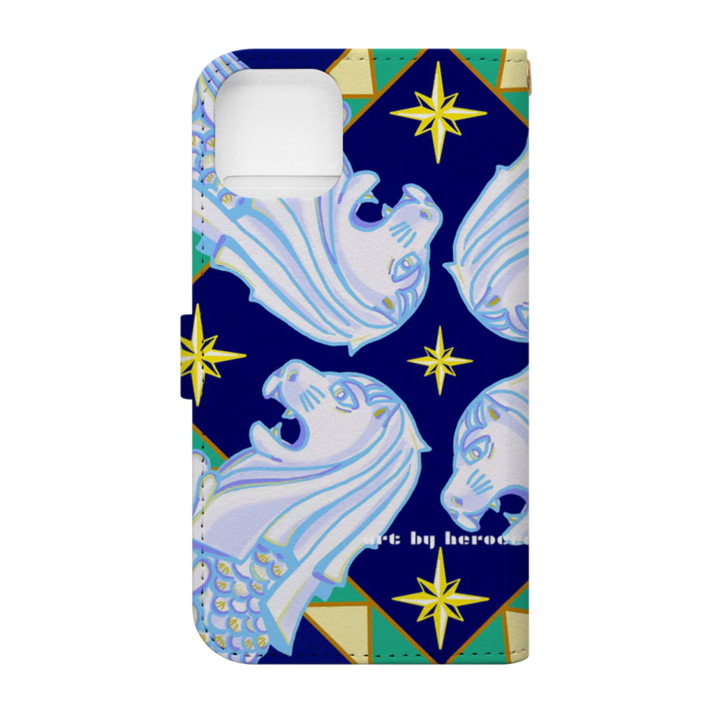 Art by herocca のSINGAPORE NIGHT- art by herocca  Book-Style Smartphone Case :back