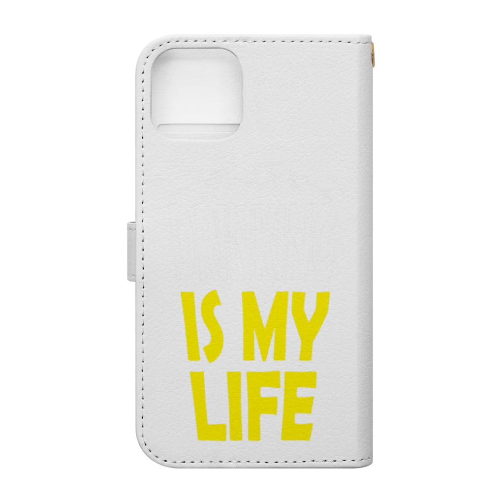 のんべぇの語り場(ダブルダッチクラブSTEPUP)のDRINKING IS MY LIFE ー酒とは命ー Book-Style Smartphone Case :back