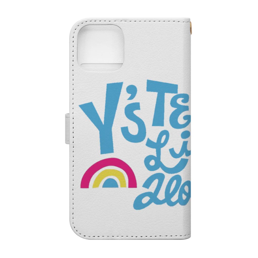 Y's TennisのY's Tennisロゴ ヤシの木 Book-Style Smartphone Case :back