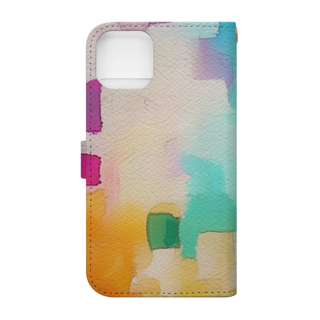 artisticの水彩ペインティング Book-Style Smartphone Case :back