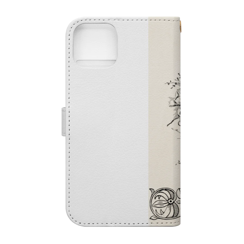 NIKENIKEの押し花 Book-Style Smartphone Case :back