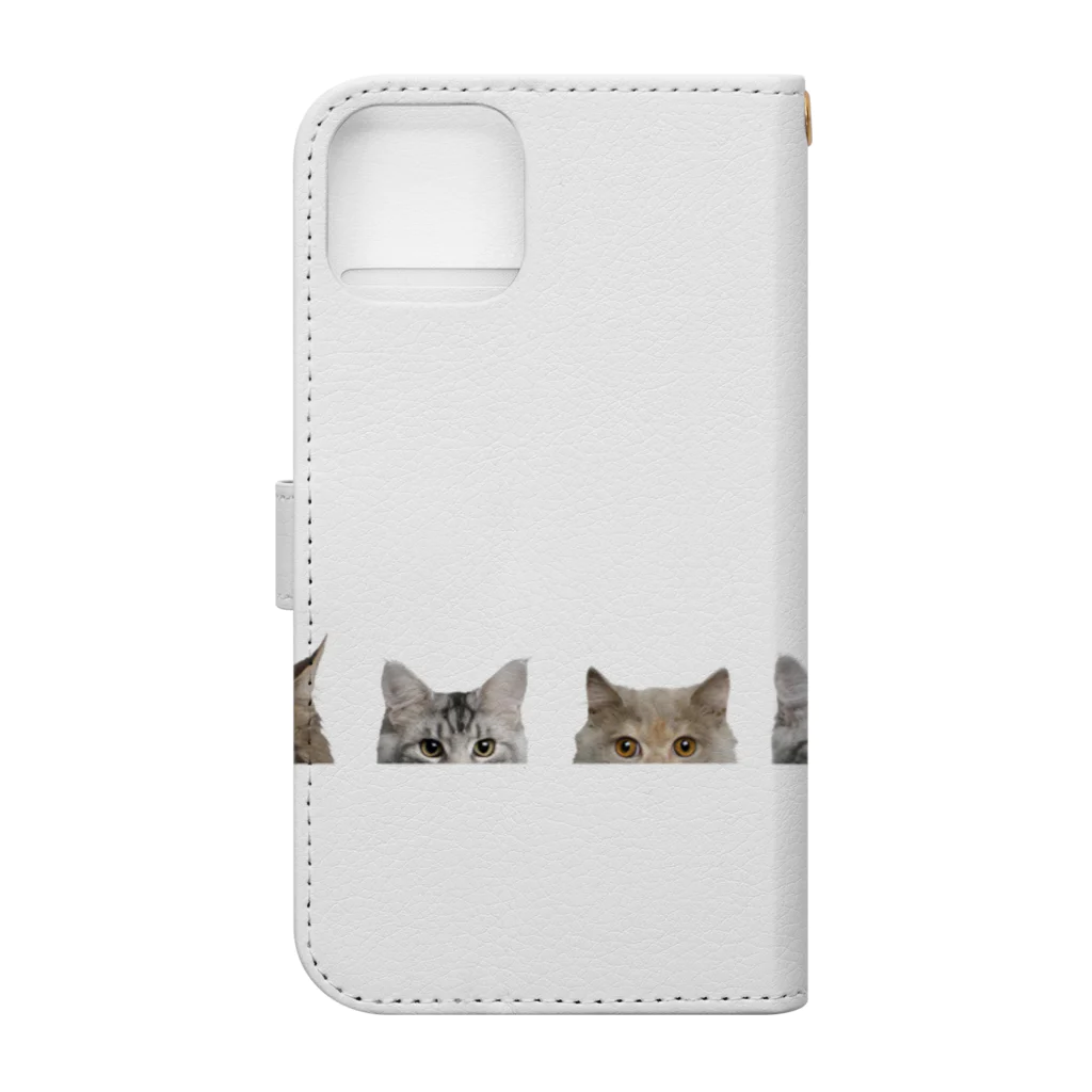 Art-soulの可愛い猫ちゃん達 Book-Style Smartphone Case :back