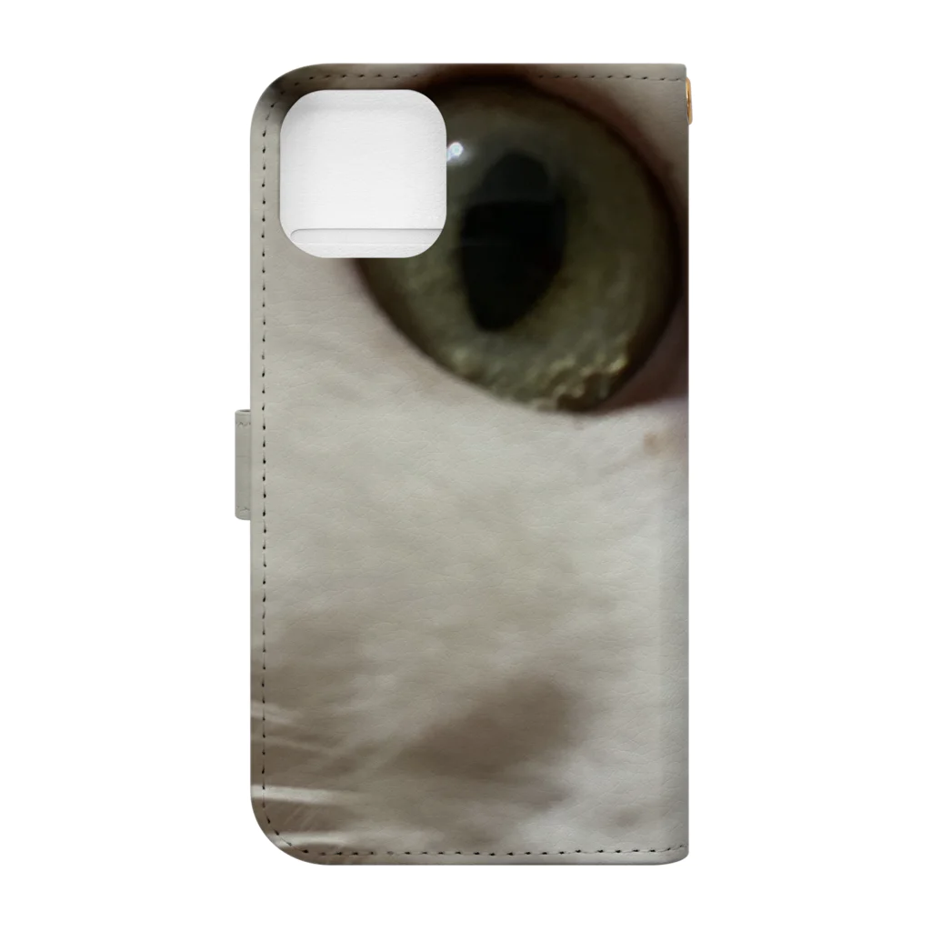 わが家の猫山さん。の猫山さん。はるがきた。 Book-Style Smartphone Case :back