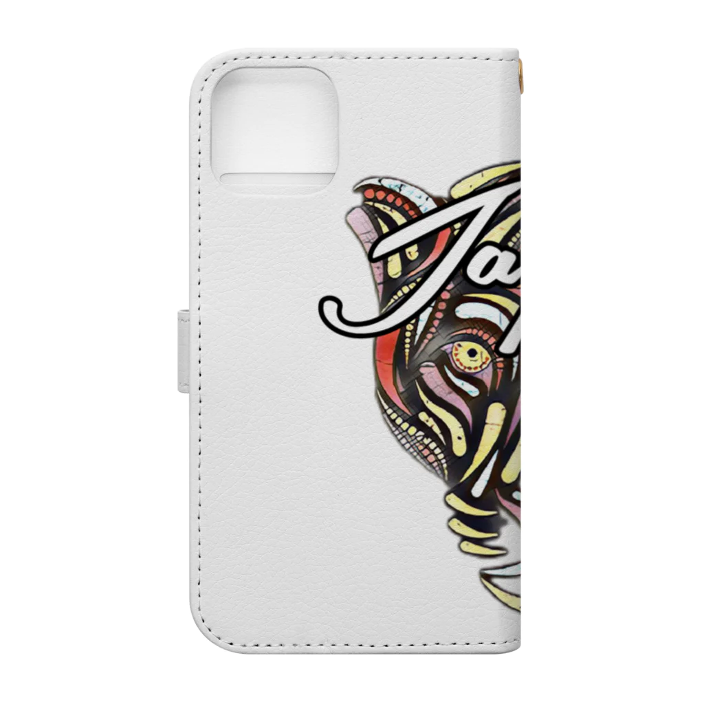 キッチンファラオのJaguar　 Book-Style Smartphone Case :back