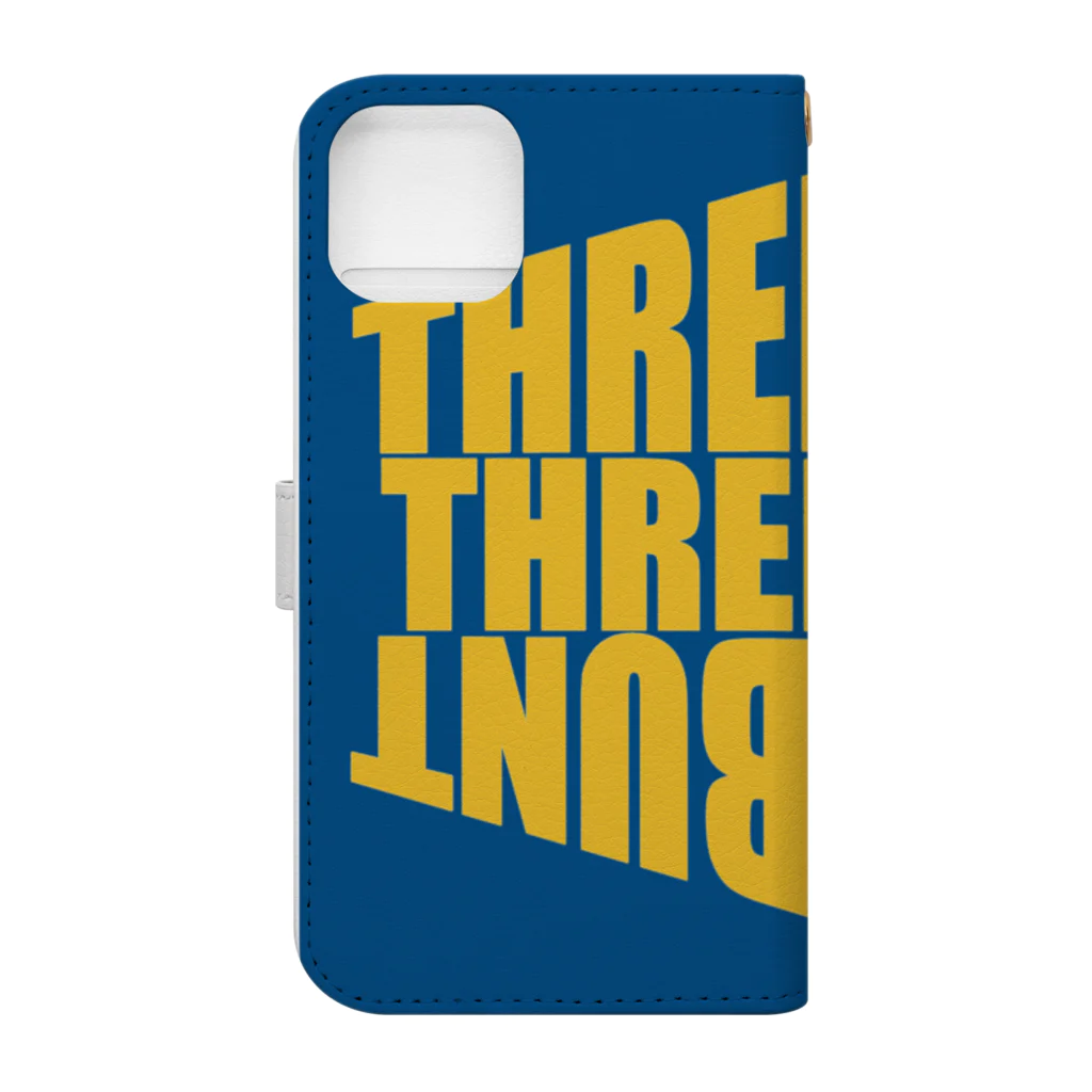 No.1632のTHREE BUNT (スリーバント） Book-Style Smartphone Case :back