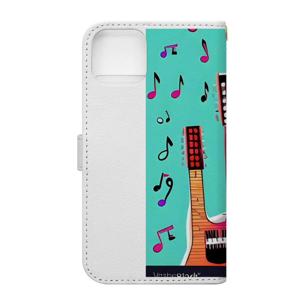 Alacarteの音楽とネコ🎶 Book-Style Smartphone Case :back