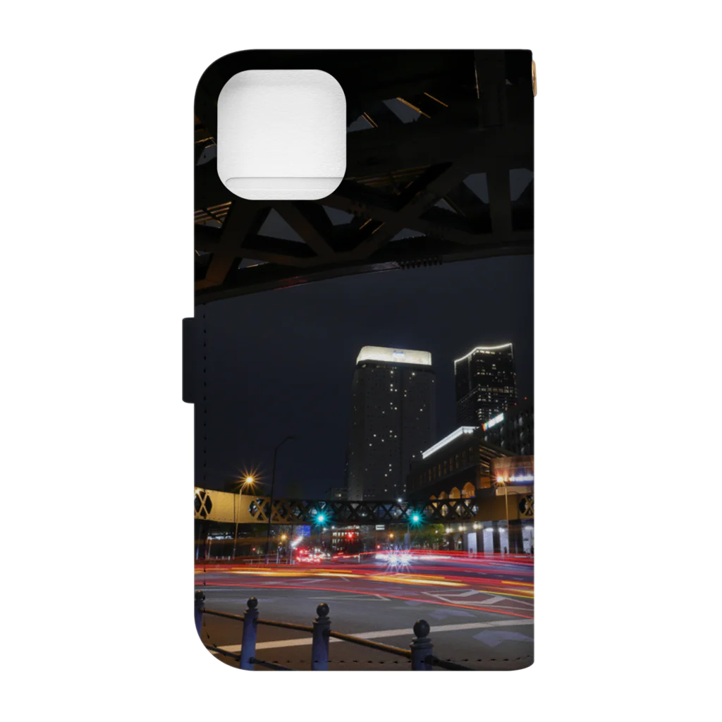 nokkccaの光跡 - Junction Light trail - Book-Style Smartphone Case :back