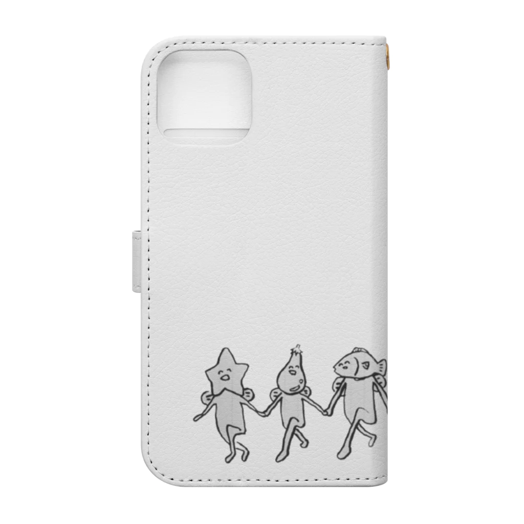 HMのみんな違ってみんないい Book-Style Smartphone Case :back