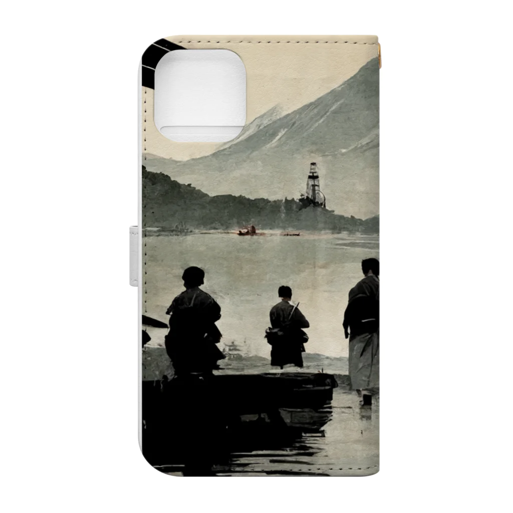 Spl_MuteのFishing For Fuji Book-Style Smartphone Case :back